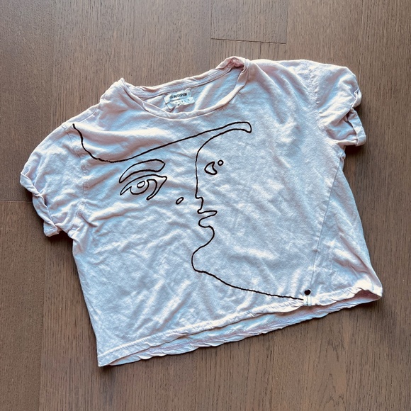 ONE TEASPOON SUPIMA LABYRINTH CROPPED TEE - size S - Picture 4 of 5